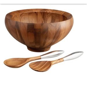 Nambe Yaro Salad Bowl Set